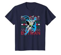 Kids Batman Fair Isle Christmas T-Shirt