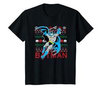 Kids Batman Fair Isle Christmas T-Shirt