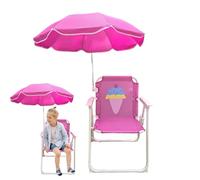 Kids Beach Chair with Umbrella | Kids Parasol Chair | Foldable Toddler Camping | Waterproof Children's Sun Lounger Seat | Portable Deckchairs for Beach Pool Travel Pool Picnic