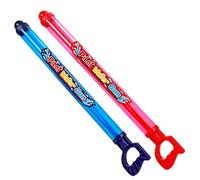Kids Beach Foam Shooter Shooter - 2 Piece Pull Type Spray Sprayer, High Volume Water Pump Soaker, Luminous Long Range Cannon | Summer Backyard Aqua Activity Toys For Garden Swimming Pool Party