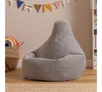 icon Kids Bean Bag Recliner, Dalton, Corduroy in Light Grey ICON Light Grey