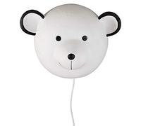 Kids Bear Night Light, White Ceramic, Wall Mounted