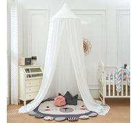 Kids Bed Canopy for Bedroom,Children Bed Canopy Round Dome Mosquito Net,Reading Room Decorations,Nursery Room Decorations,Kids Princess Play Tents,Hanging Blocking Light Canopy for Baby Color S
