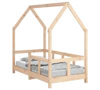 Kids Bed Frame Bedstead Mattress Foundation 70x140 cm Solid Wood Pine vidaXL