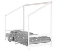 (white, 90 x 200 cm) vidaXL Kids Bed Frame Bedstead Wooden Bed Base Children's Bed Solid Wood Pine