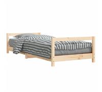 Kids Bed Frame Wooden Bed Base Bedstead for Children Solid Wood Pine vidaXL