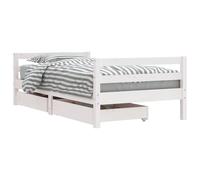 Kids Bed Frame Wooden Bed Base Bedstead with Drawers Solid Wood Pine vidaXL