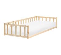 Beliani Kids Bed Pine Wood AURIBEAU 90 x 200 cm (EU Single) Light Brown, Brown