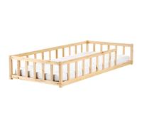 Beliani Wooden Kids Bed Eu Single Size Light Bed Meymac