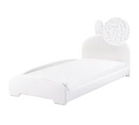Kids Bed Rabbit Boucle PERROS 90 x 200 cm (EU Single) Off-White
