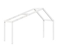 Kids' Bed Roof Canopy Rooftop White 203x80.5x142 cm Solid Wood Pine vidaXL
