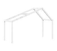 Kids' Bed Roof Canopy Rooftop White 203x95.5x142 cm Solid Wood Pine vidaXL