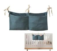 Kids Bedside Storage Bag Lightweight Space-Saving Crib Bassinet Wipes