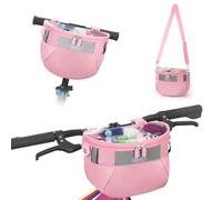 Kids Bicycle Basket, Front Frame Handlebar Bag for Toddler Scooter Tricycle Bike, Fabric Bicycle Basket for Boys & Girls