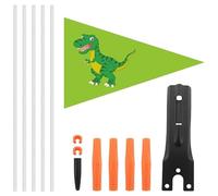 Kids Bicycle Flag - Height Adjustable Riding Indicator, High Visibility Warning Streamer, Outdoor Navigation Marker, Mobility Awareness Accessory | Safety Flagpole For Scooters Toy Vehicles Tricycles