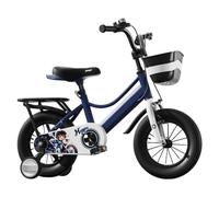 Kids Bicycle High Carbon Steel Frame Thickened Anti Slip Tires Smooth Bearings Adjustable Height for Boys Girls Age 3 8 Years Old Durable Sturdy Training Wheels Easy Assembly (14 Inch)