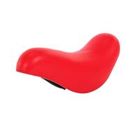 Kids Bicycle Saddle PU Leather Bike Replacement Saddle for Most Kid Bicycles Red, Diameter 22.2 mm