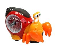 Kids Big Boys Luminous Crab Toys New Crab Crawling Toys Music Crawling Interactive Home Interactive Sensory Cubes for Kids Build (B, 9x15x11cm)