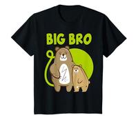 Kids Big Bro Big and Proud Brother Bear Sibling T-Shirt