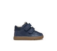 Kids Biglia Touch 'n' Close Leather Trainers Navy Blue