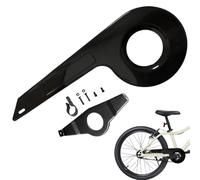 Kids Bike Chain Guard Black Sturdy PP Bike Chain Cover with Accessories Fit for 32-36 Teeth
