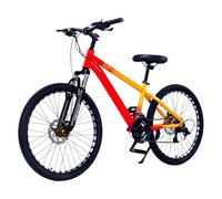 Kids Bike For Boys And Girls, 21 Speed Junior Mountain Bikes Children Bicycle, Aluminum Frame, Rigid Front Fork, Height Adjustable, Suitable For 9-16 Years Old(Red,22INCH)