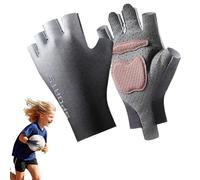 Kids Bike Gloves, Kids Gloves - 2X Bike Cycling Gloves with Half Finger Children - Fitness Accessories for Men, Fingerless Skateboard Gloves No Slip