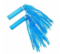 Kids Bike Handlebar Streamers Colorful Durable Tassel Grips for Children Bicycles and Scooters Plastic Silicone 2 Pack (Sky Blue)