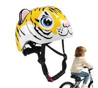 Kids Bike Helmet - Tiger Pattern Adjustable Scooter Safety Hard Hat, PC Foam Lined Protective Cycling Helmet, Child Protective Helmets | Secure Fit Riding Accessory,for Kids School Outdoor Cycling