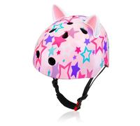 Kids Bike Helmet,Unicorn Castle Toddler Helmet Age 8-14 Years Adjustable Skateboard Helmet for Cycling Skateboard Inline Skating Scooter,Pink Star