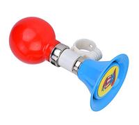 Kids Bike Horn, Metal Loud Bicycle Bells Squeezing Rubber Ball Bicycle Horn Warning Bell for Boys Girls Bike Scooter Accessory Attachment (Blue)