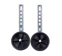 Kids Bike Stabilisers Cycling Supportive Training Wheels, 2Pcs Children Bicycle Training Back Wheels for 12-20 Inch Bike, Solid Steel Plastic Kids Cycling Training Wheels with Anti-slip Rubber Cover