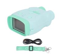Kids Binocular with HD Video, IR Nightvision, 5X Zoom, IP54 Waterproof, 2500mAh Battery, 2.4 Inch Screen, Large Capacity Battery for Birdwatching (Green)