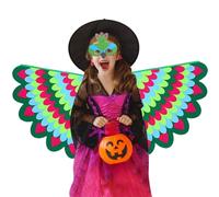 Kids Bird Cape - Vibrant Wings, Colorful Wrap | Costume Breathable Costumes, Animal Themed Festival Outfit, School Performance Clothing, Birthday Cosplay , Party A