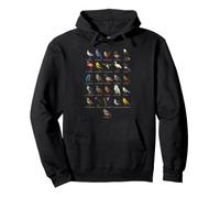 Kids Bird Watching Alphabet A To Z Chart Pullover Hoodie