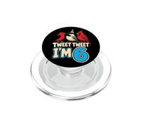 Kids Bird Watching Tweet Tweet I'm 6 PopSockets PopGrip for MagSafe