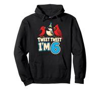 Kids Bird Watching Tweet Tweet I'm 6 Pullover Hoodie