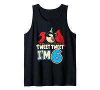 Kids Bird Watching Tweet Tweet I'm 6 Tank Top