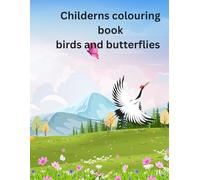 Kids birds and butterflies colouring book