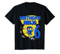 Kids Birthday Ninja 8 Years Old Birthday Party Gift Little Ninja T-Shirt