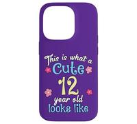 Kids Birthday This Is What A Cute 12 Twelve Year Old Looks Case for iPhone 14 Pro