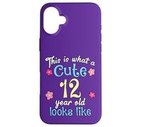 Kids Birthday This Is What A Cute 12 Twelve Year Old Looks Case for iPhone 16 Plus