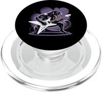 Kids Black Panther Playing Guitar Rock Star Rock and Roll PopSockets PopGrip for MagSafe