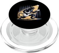Kids Black Panther Playing Guitar Rock Star Rock and Roll PopSockets PopGrip for MagSafe