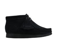 Kids Black Suede Wallabee Boots- unisex- Clarks- Kids Boots- Black- 33 EU- Kids 33 EU