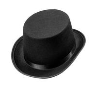 Kids Black Top Hat Child Fancy Dress Victorian Magician Costume Accessory
