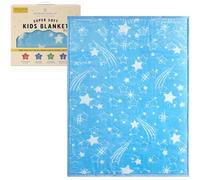 Kids Blankets Throw New Born Baby Gift Box Throws Luxury Ultra Soft Fluffy Warm Cosy Thick Children Bed Sofa Blanket For Girls and Boys 110x140 CM (Blue Star)