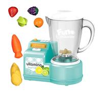 Kids Blender | Interactive Pretend Mixer Toy Set | Realistic Kitchen Playset With Fake Fruit & Egg For Color Cognition | Durable ABS Construction ToyS Kindergarten Social Skills, 1 Piece