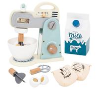 Kids Blender Toy - Play Mixer Accessories,Wooden Pretend Play Kitchen Accessories Set for 3-5 Years Old Toddler Girls Boys Baby Kids