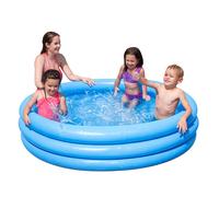 Kids Blue Inflatable Paddling Wading Pool Large Swimming Garden 1.68m